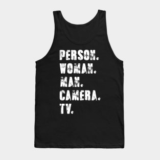 Person Woman Man Camera Tv Tank Top